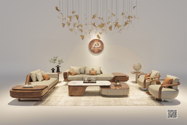 SOFA GỖ ÓC CHÓ