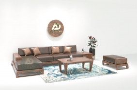 Sofa gỗ chữ L mới nhất - SPG79-4