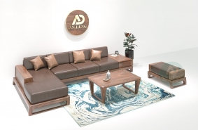 Sofa gỗ chữ L mới nhất - SPG79-2