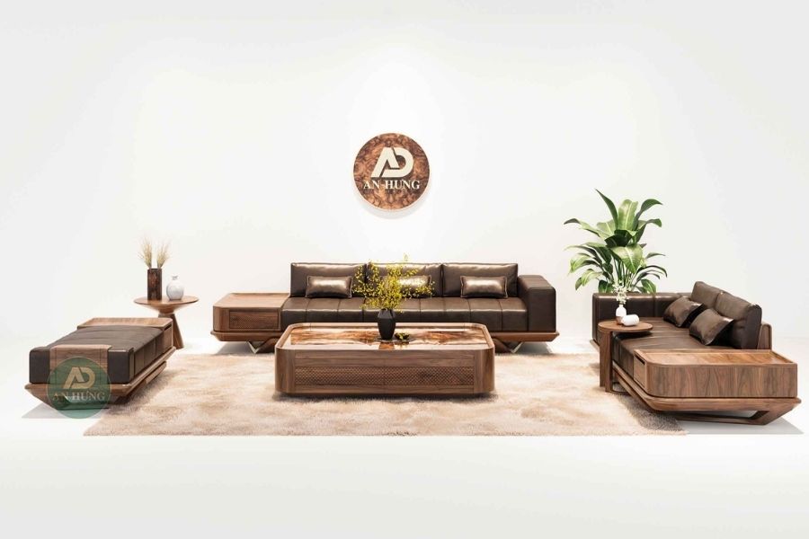 Sofa chữ U hiện đại cho phòng khách thêm sang trọng, đẳng cấp