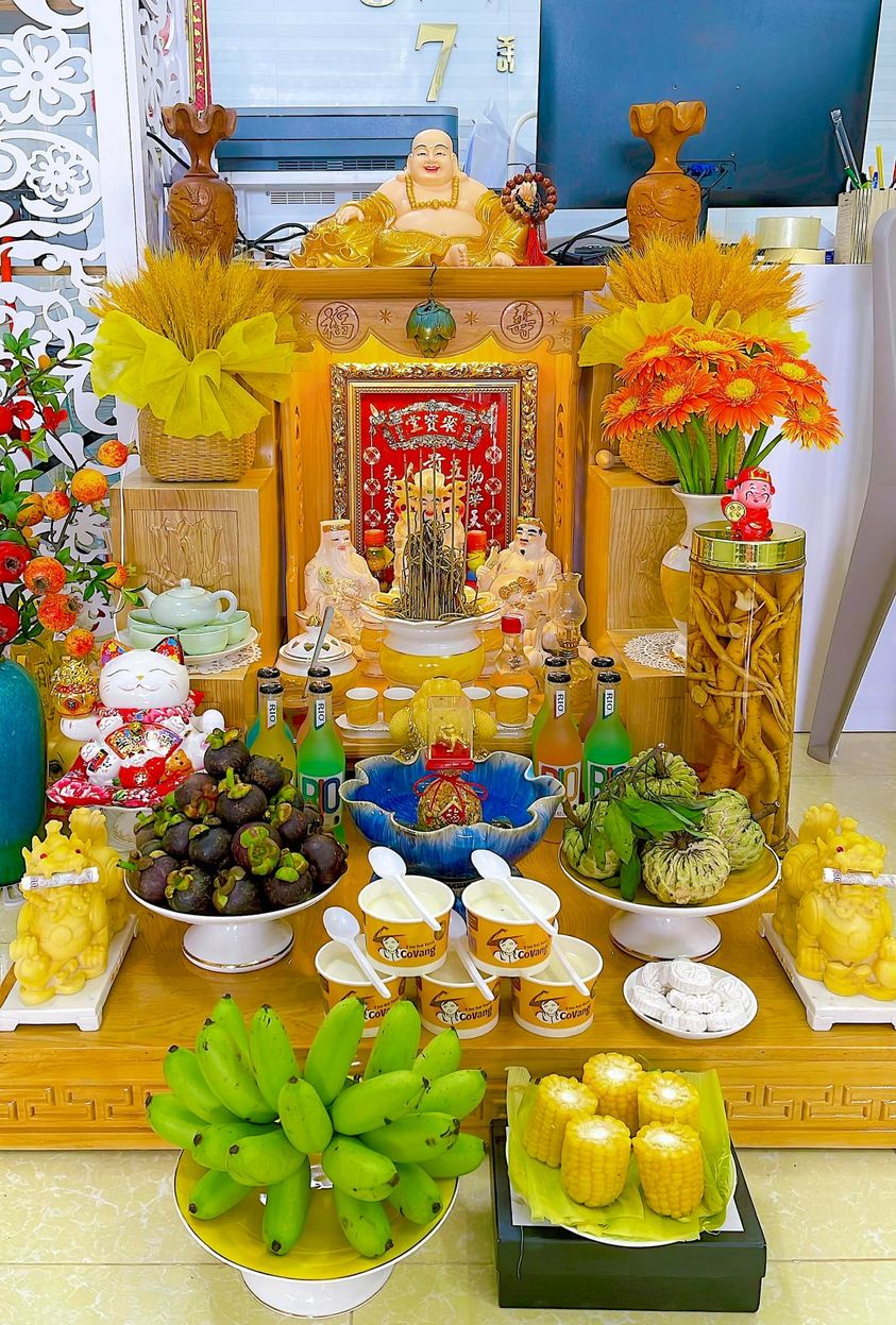 Trang trí bàn thờ Thần Tài như thế nào cho đúng chuẩn phong thủy, đón tài  lộc - Ban thờ Mộc Việt