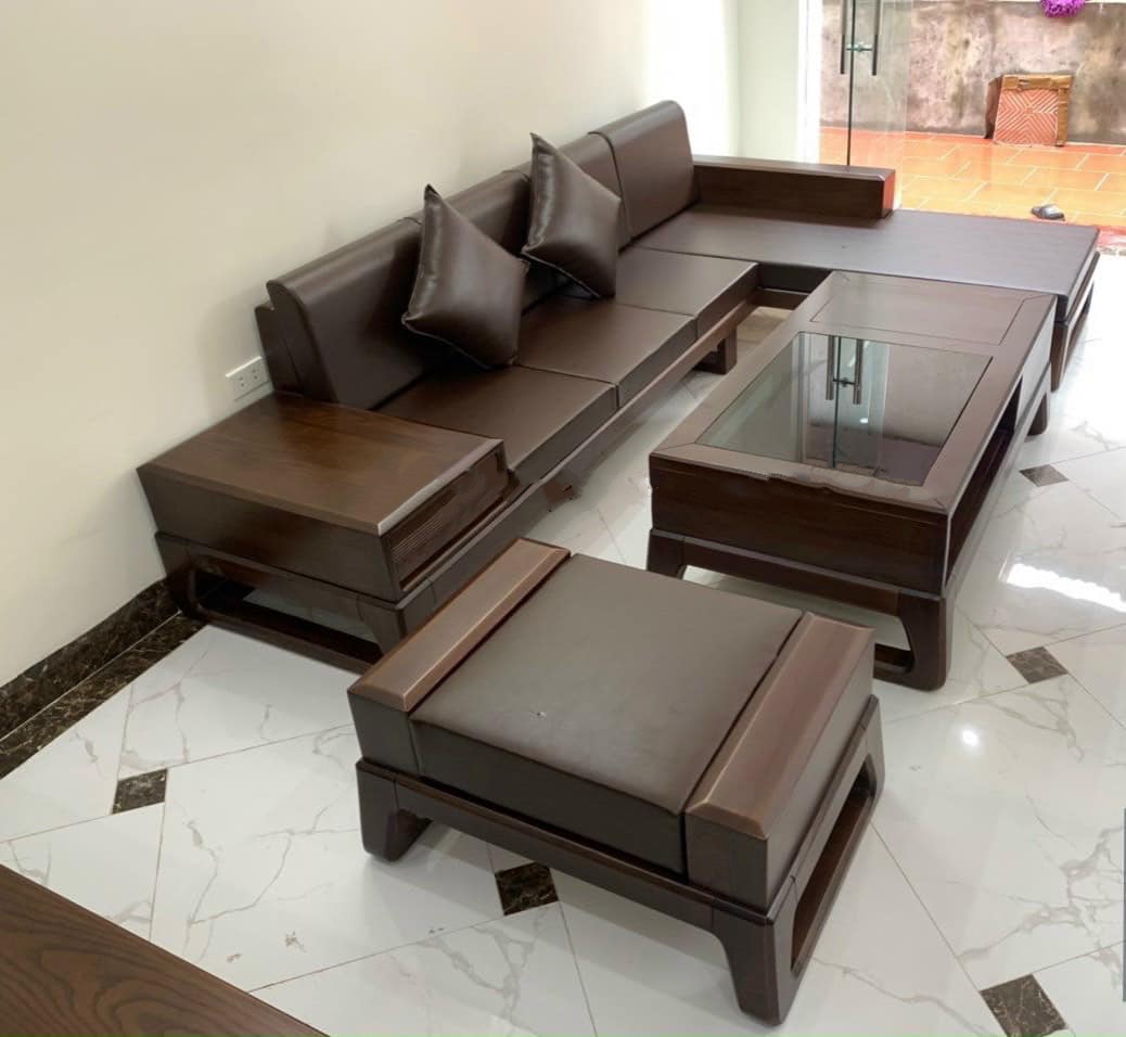 bàn ghế sofa gỗ