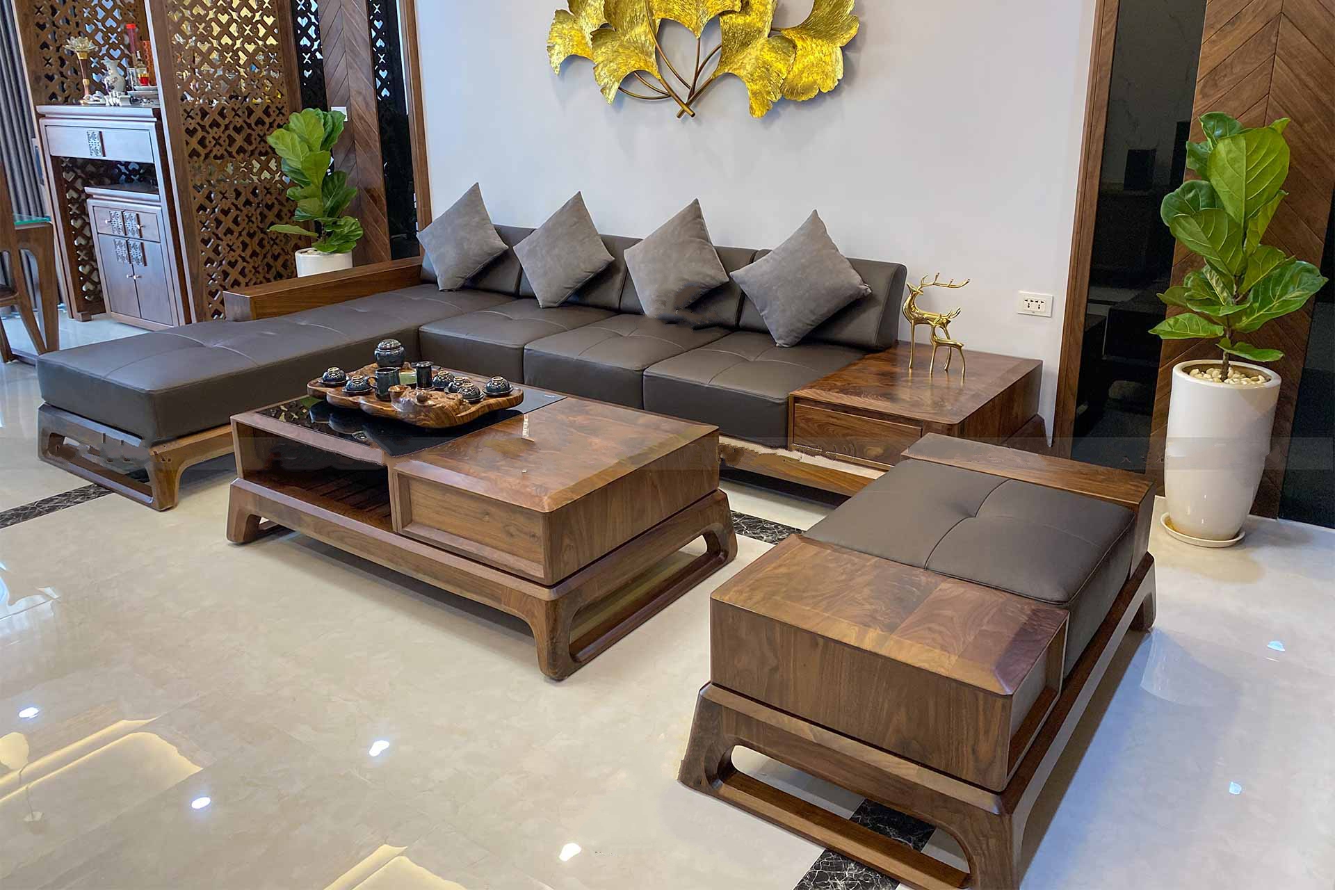 ghế sofa gỗ đơn giản