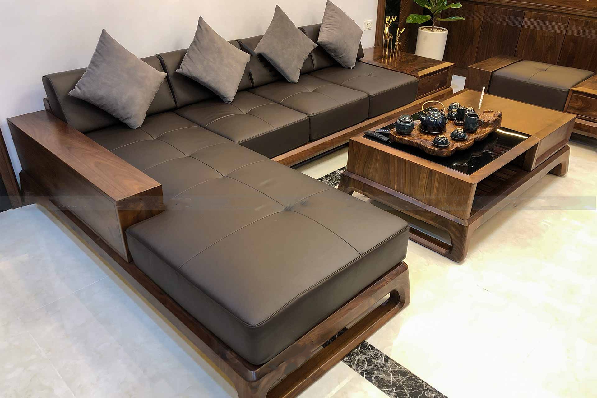 sofa gỗ phòng khách