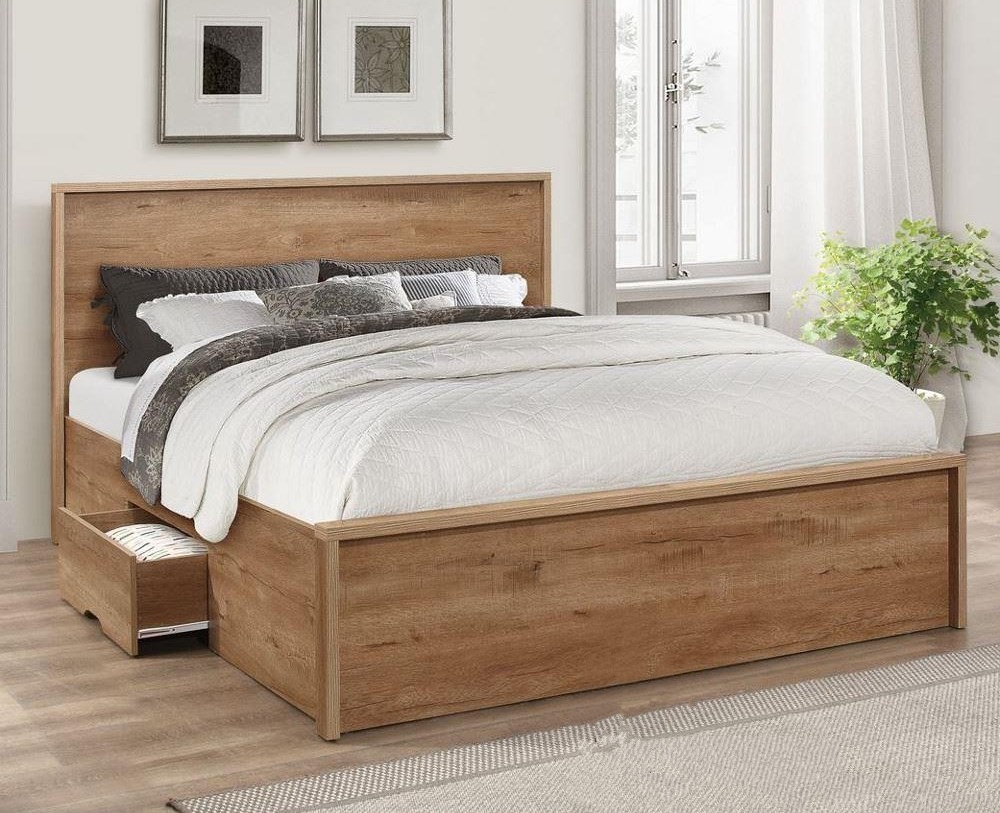 giường gỗ công nghiệp có ngăn kéo