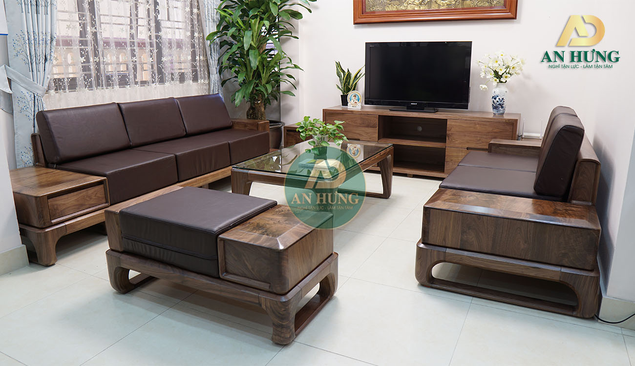 Sofa gỗ hiện đại chất lượng, đẳng cấp và sang trọng
