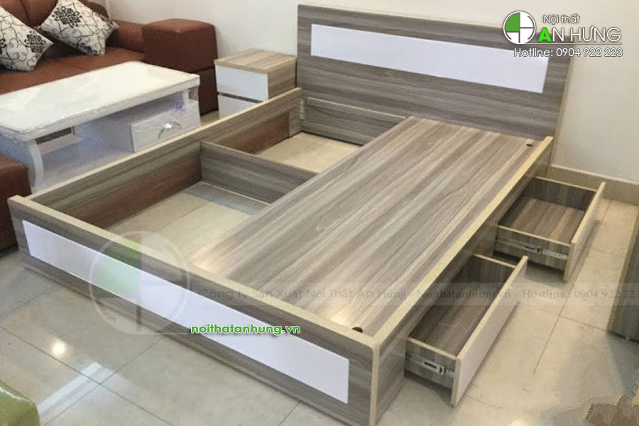 Mẫu giường ngủ gỗ công nghiệp đẹp nhất