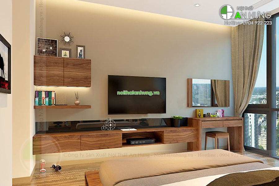 Kệ TiVi gỗ phòng ngủ hiện đại: Với kệ TiVi gỗ hiện đại cho phòng ngủ, bạn sẽ có thêm nhiều không gian để giải trí cũng như thư giãn. Với vẻ ngoài độc đáo và tinh tế, kệ TiVi gỗ hiện đại còn giúp cho không gian phòng ngủ của bạn trở nên sang trọng và thanh lịch. Hãy khám phá ngay những mẫu kệ TiVi gỗ phòng ngủ hiện đại để thêm phần mới mẻ cho không gian sống của bạn.