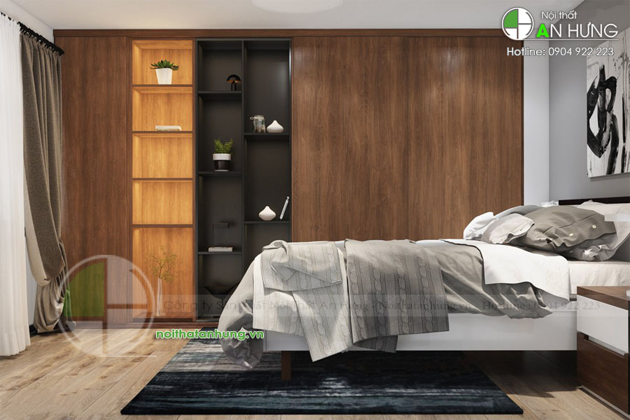 thiết kế phòng ngủ bằng gỗ