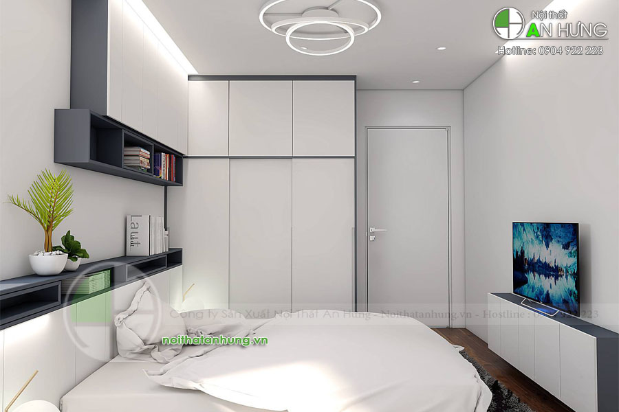 Bạn đang tìm kiếm giải pháp thiết kế nội thất phòng ngủ nhỏ hiện đại và tiện dụng? Chúng tôi sẵn sàng cung cấp cho bạn những giải pháp tuyệt vời để tối đa hóa không gian hẹp và tạo nên một môi trường sống đầy đủ tiện ích. Hãy nhấn vào ảnh để khám phá bộ sưu tập nội thất phòng ngủ nhỏ hiện đại và hữu ích này.