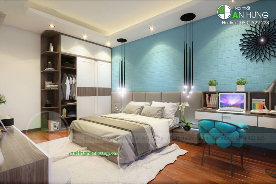 Thiết kế nội thất phòng ngủ đẹp luôn là một ưu tiên hàng đầu trong việc trang trí căn phòng của bạn. Vật dụng trang trí cần được đặt các vị trí phù hợp, giúp cho phòng ngủ thêm sinh động và thu hút mắt. Màu sắc được sử dụng giúp cho phòng ngủ trở nên tươi sáng hay ấm áp tùy vào sở thích của chủ nhân.