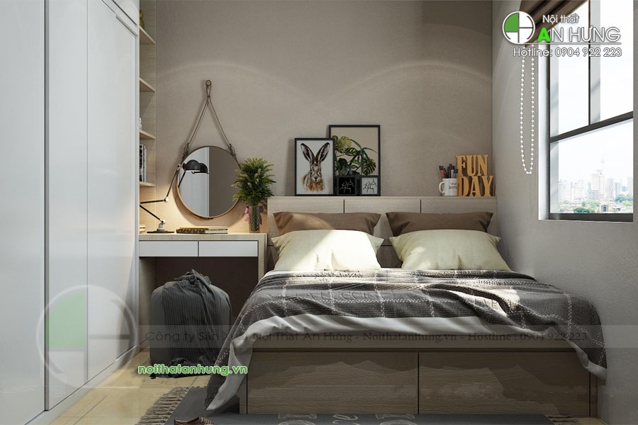 Mẫu thiết kế nội thất phòng ngủ TỐI GIẢN phong cách HIỆN ĐẠI