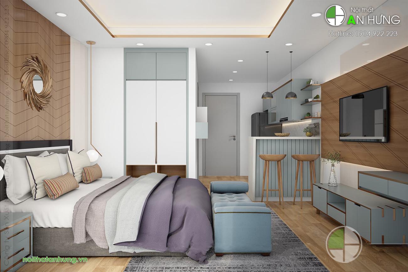 Bạn có muốn sở hữu ngay thiết kế nội thất căn hộ 30m2 đẹp như mơ này không?