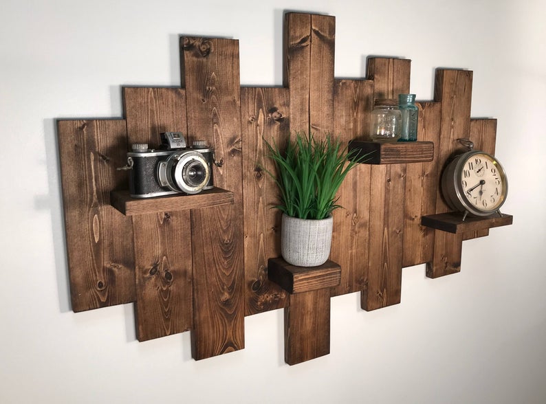 70+ mẫu kệ gỗ trang trí treo tường theo xu hướng hiện đại đáng ...