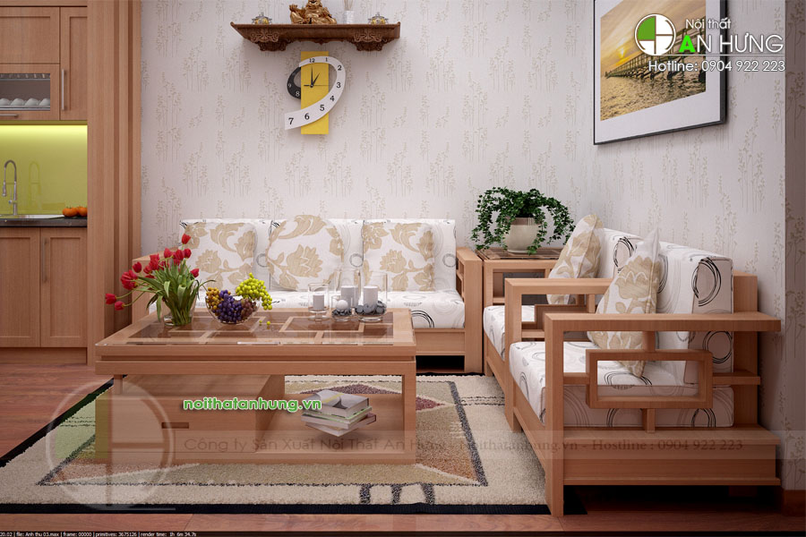 Bàn ghế phòng khách gỗ tự nhiên: Năm 2024, xu hướng sử dụng nội thất gỗ tự nhiên đang trở nên phổ biến hơn bao giờ hết. Chiếc bàn ghế phòng khách gỗ tự nhiên cùng với đường nét tinh tế và thiết kế đa dạng, tạo nên nét đẹp thiên nhiên và sang trọng cho căn phòng.