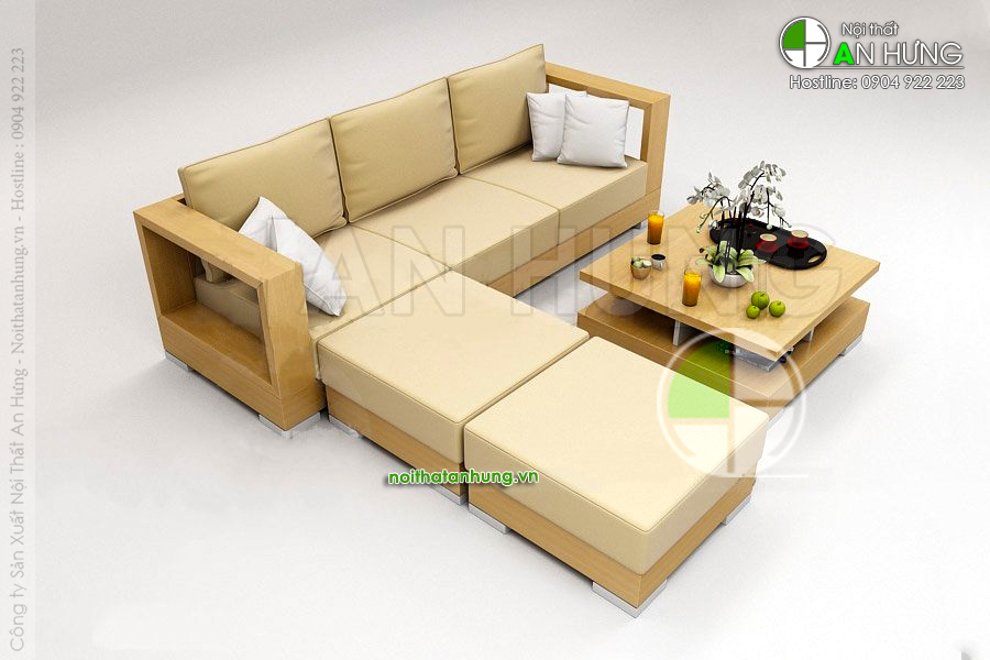 Những mẫu ghế sofa gỗ tự nhiên phòng khách hiện đại và êm ái nhất!!!