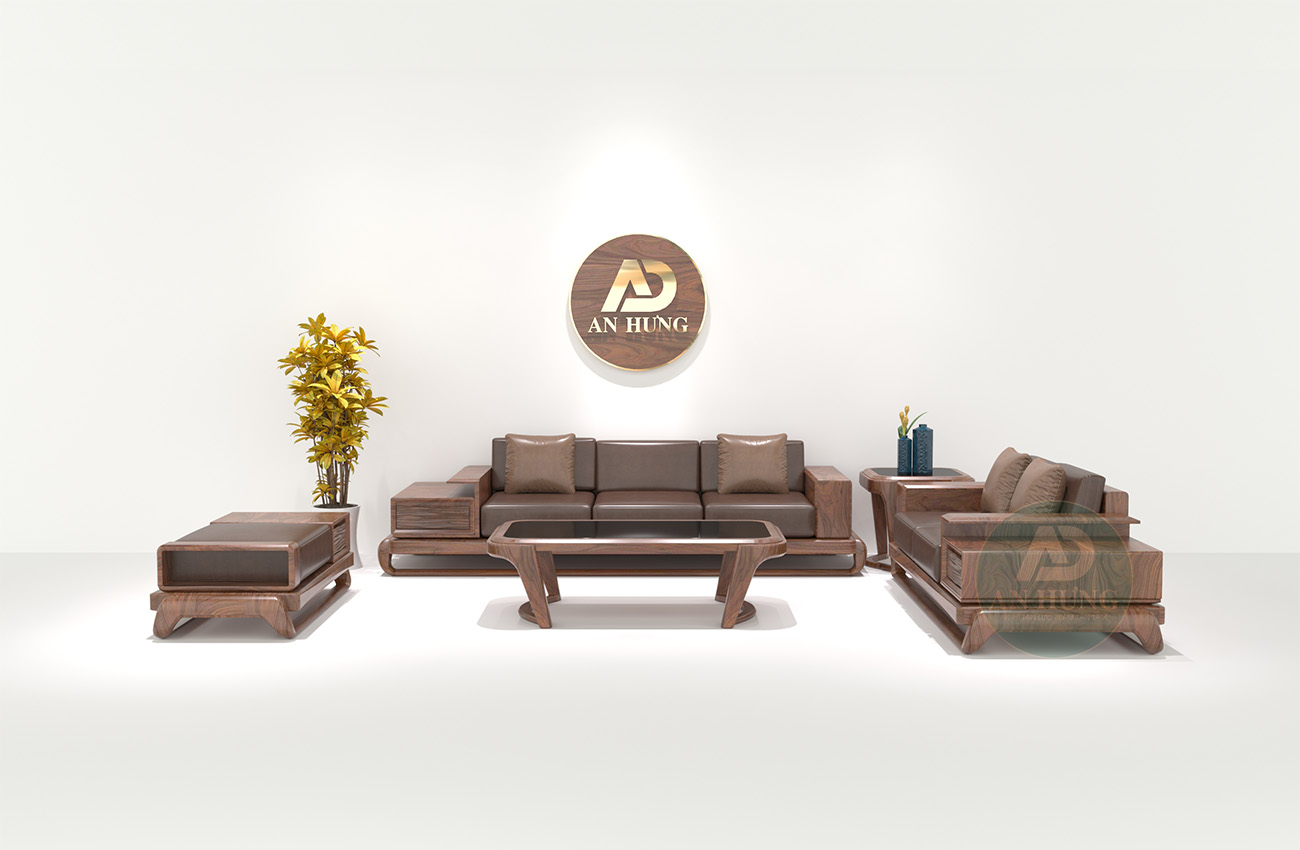 Mẫu sofa gỗ óc chó mới  - AA31