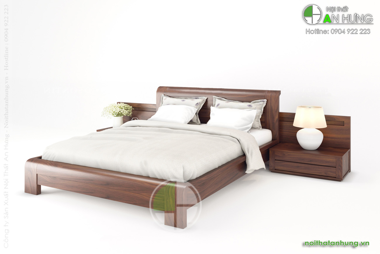Giường ngủ gỗ đẹp - GN37