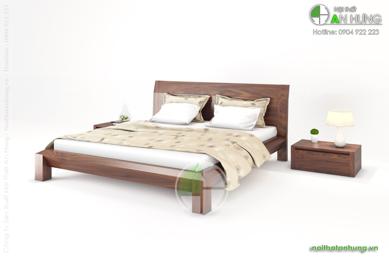 Mẫu giường ngủ gỗ đẹp - GN42