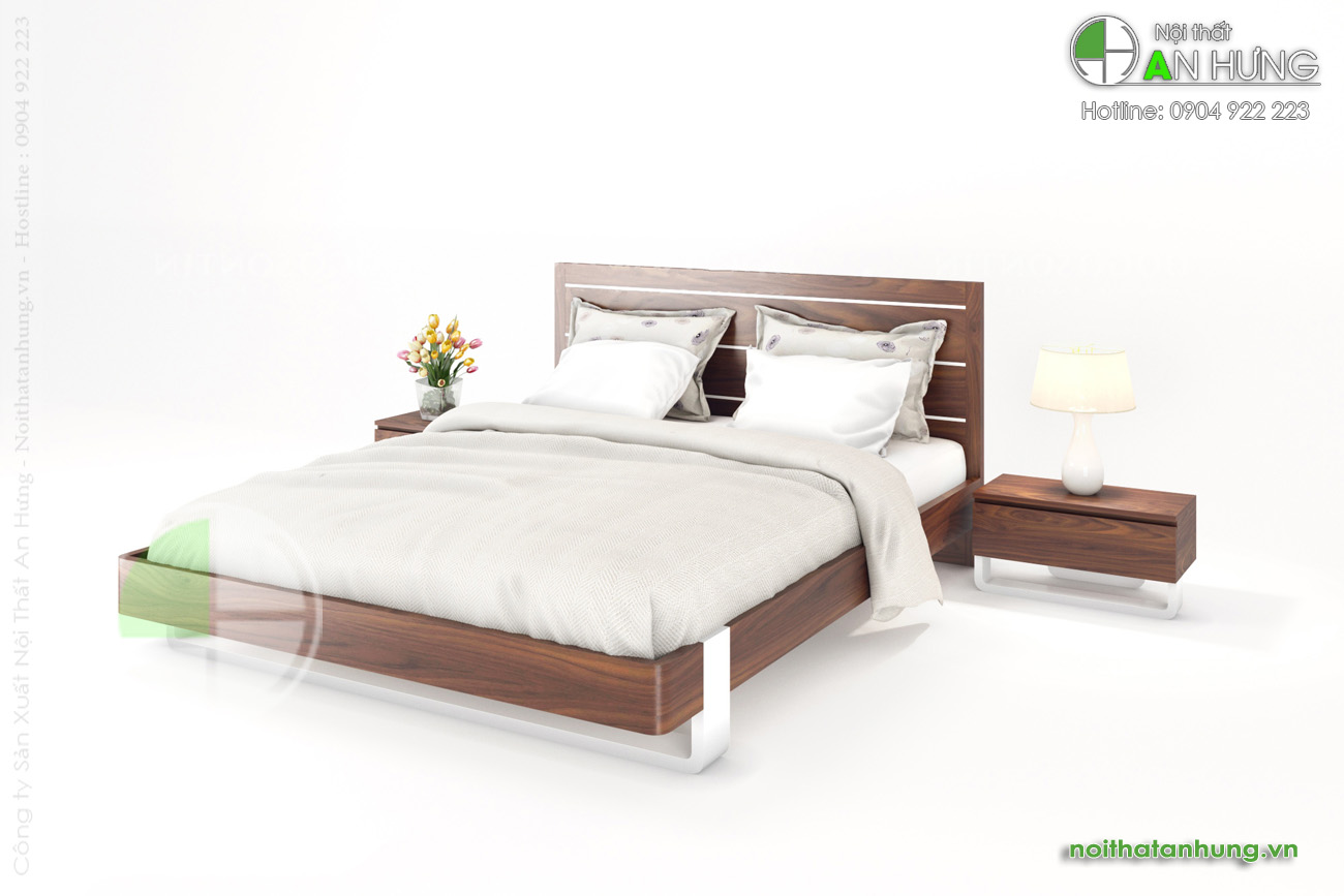 Giường ngủ gỗ hiện đại - GN53
