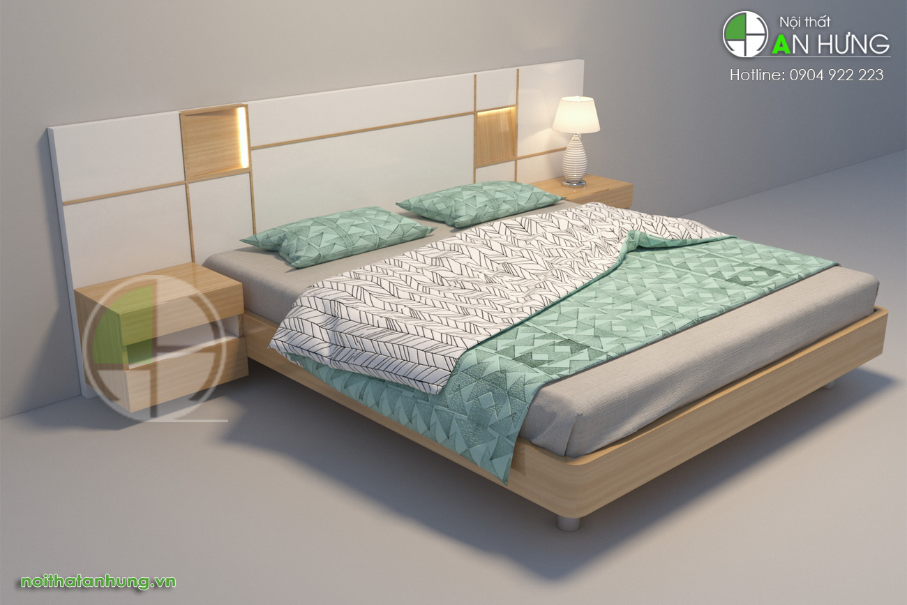 Mẫu giường ngủ gỗ công nghiệp hiện đại - GN60