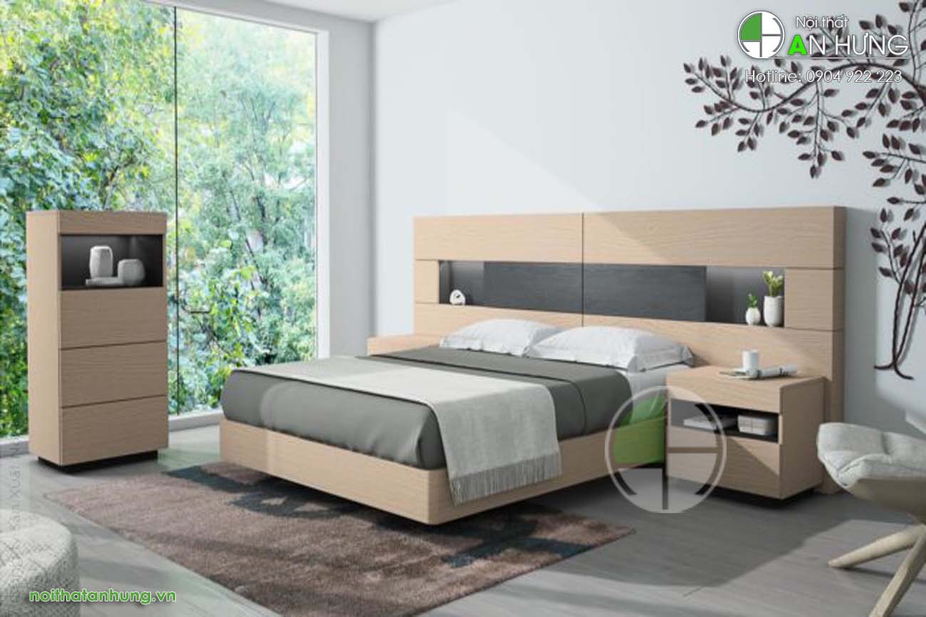 Mẫu giường hiện đại gỗ công nghiệp - GT72