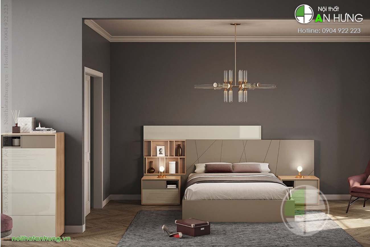 Thiết kế giường ngủ gỗ công nghiệp - GT 73