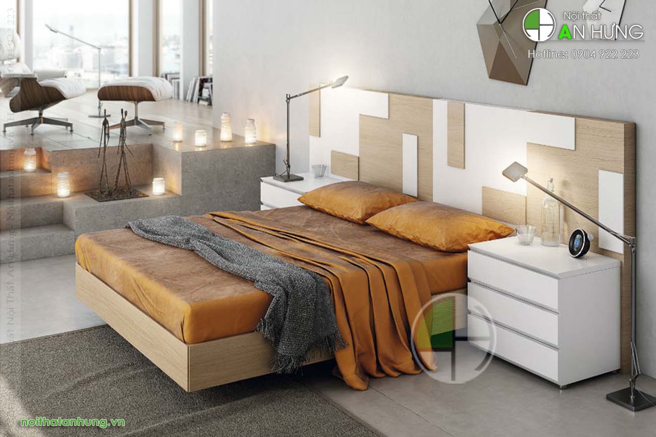Giường ngủ gỗ công nghiệp cao cấp - GT74