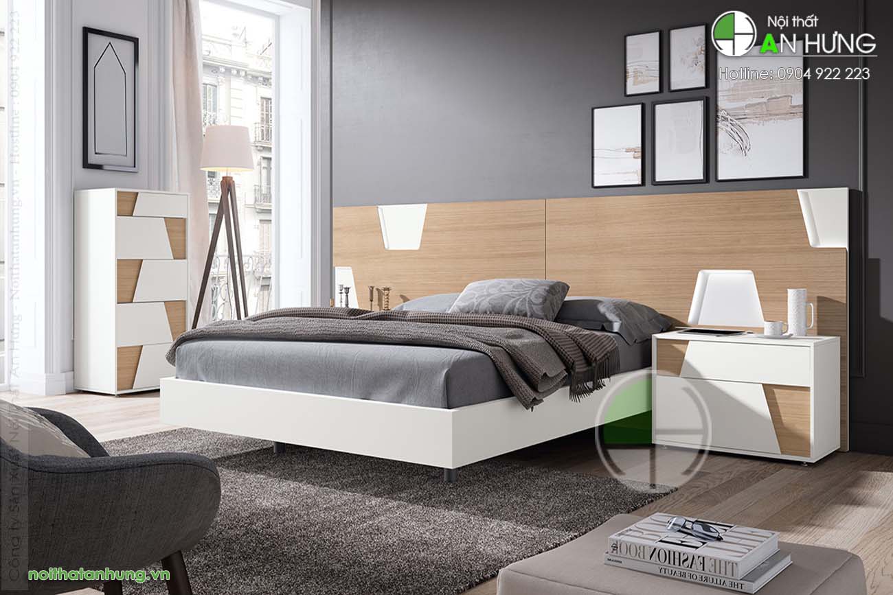 Thiết kế giường ngủ đơn giản đẹp - GT79