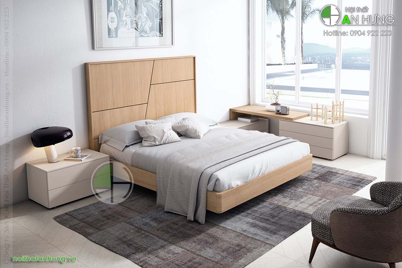 Mẫu giường ngủ gỗ công nghiệp cao cấp - GT85