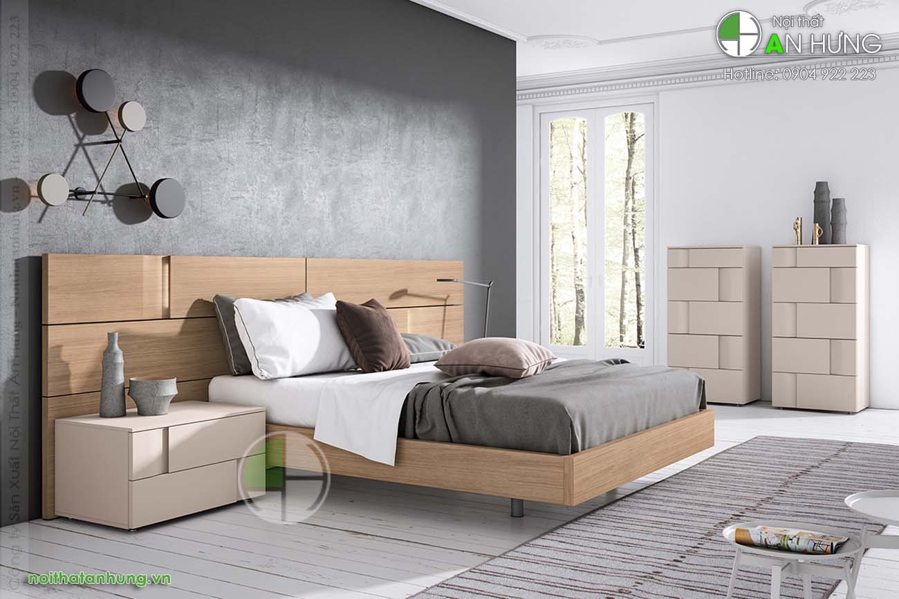 Giường ngủ gỗ công nghiệp đẹp - GT87