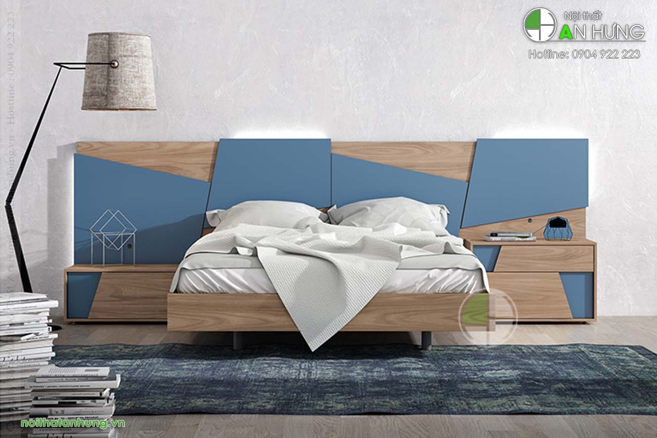 Giường ngủ gỗ công nghiệp độc đáo - GT93