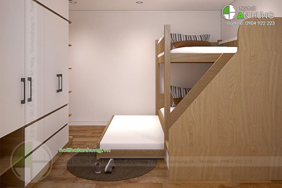 Giường tầng cho bé - GT20: Giường tầng GT20 là giải pháp hoàn hảo cho không gian sống nhỏ hẹp. Với kiểu dáng hiện đại và tiết kiệm diện tích, giường tầng này mang lại cho bé cảm giác an toàn và thoải mái. Thiết kế và chất lượng sản phẩm đảm bảo cho sự bền vững và là sự lựa chọn tuyệt vời cho không gian sống của các gia đình.