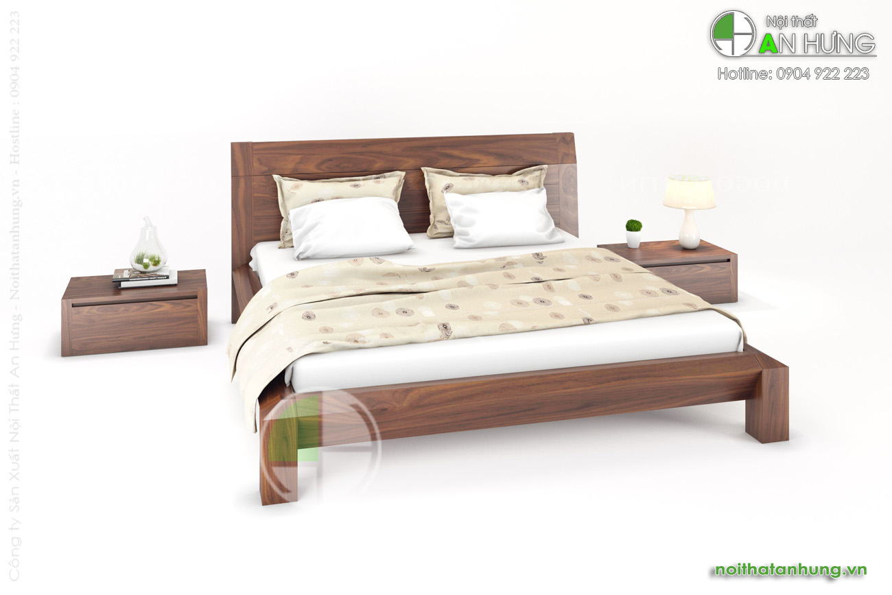 Mẫu giường ngủ gỗ óc cho đẹp - FF17-2