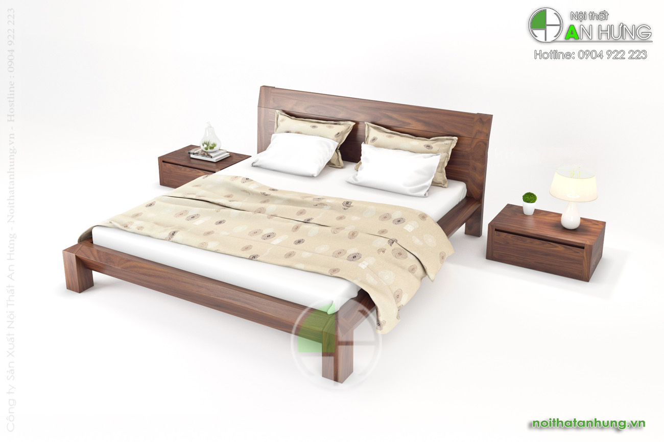 Mẫu giường ngủ gỗ óc cho đẹp - FF17-3