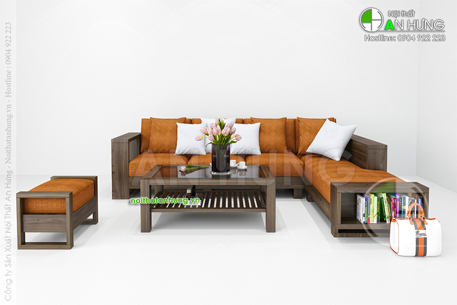 Sofa gỗ góc -  SFG05