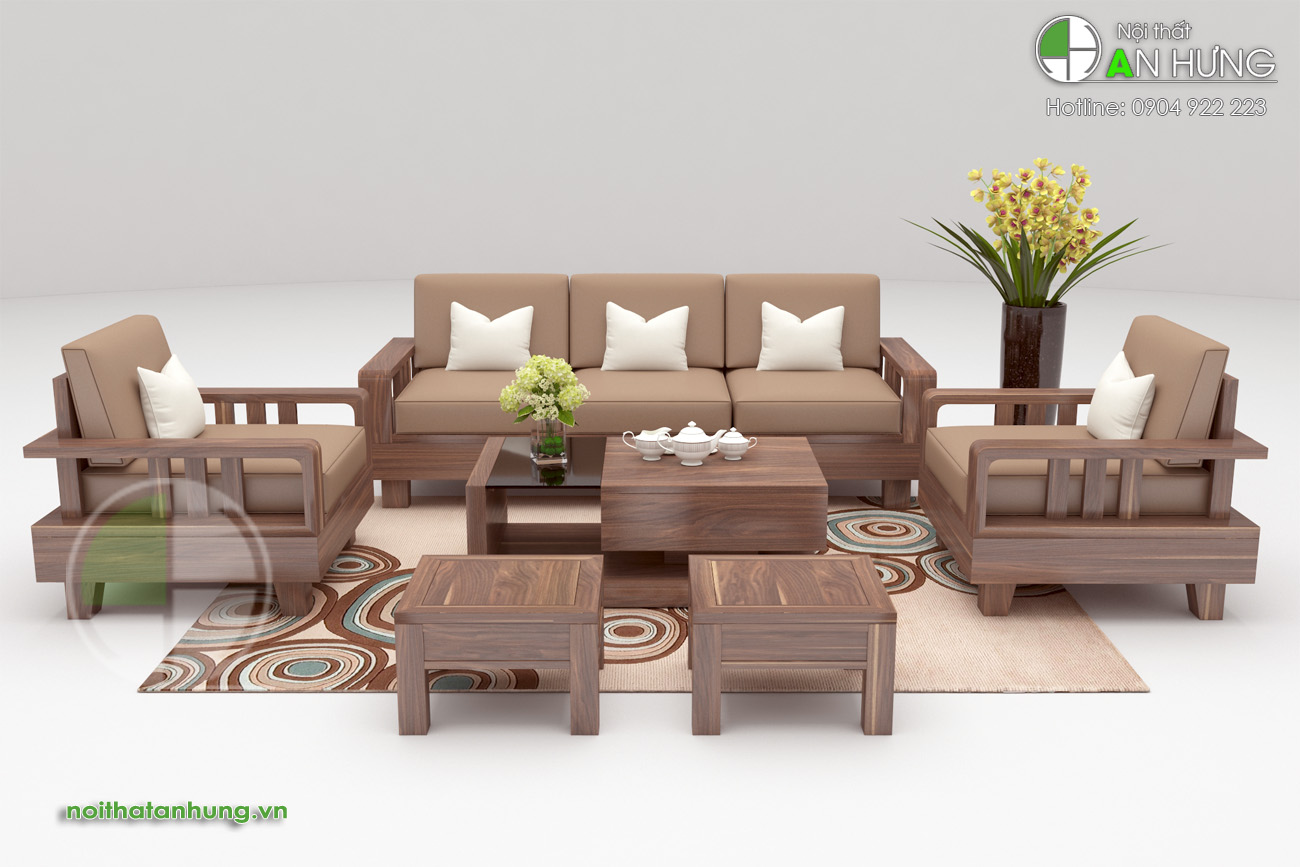 Bộ sofa gỗ bàn ghế phòng khách - SFG41