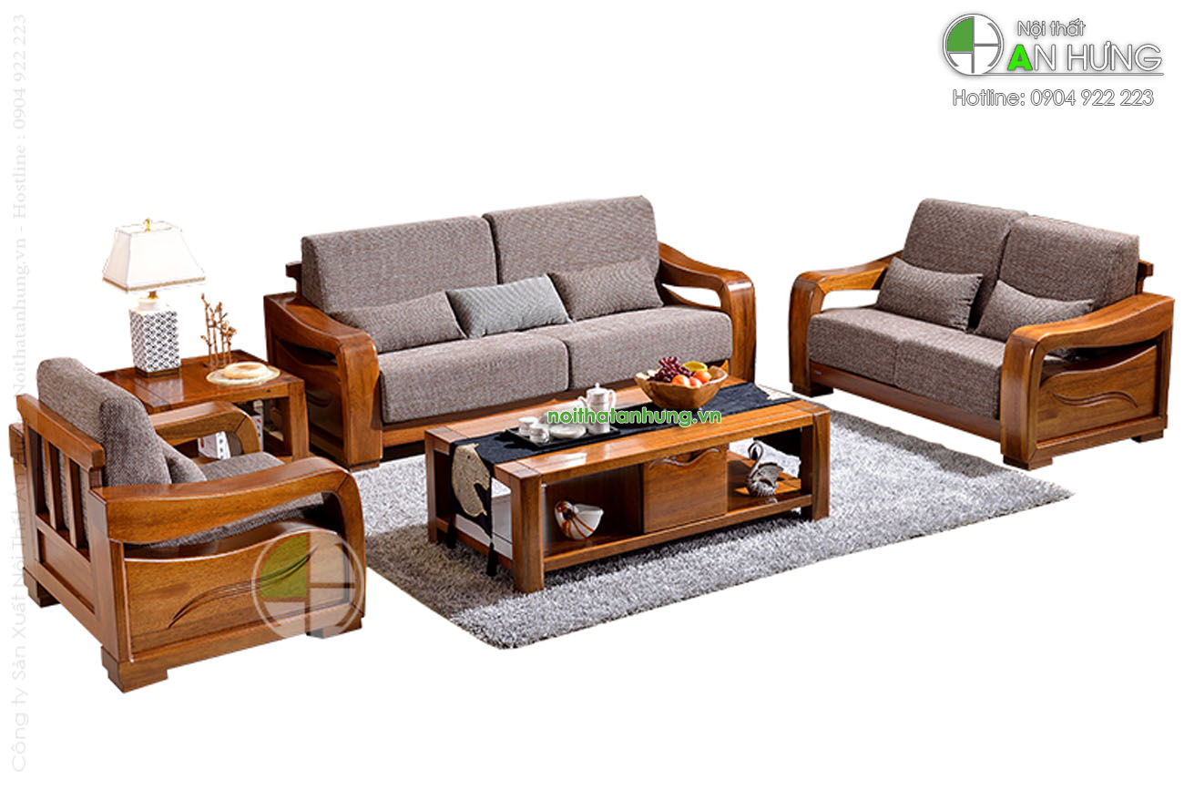 Mẫu bàn ghế sofa gỗ cao cấp - SFG42