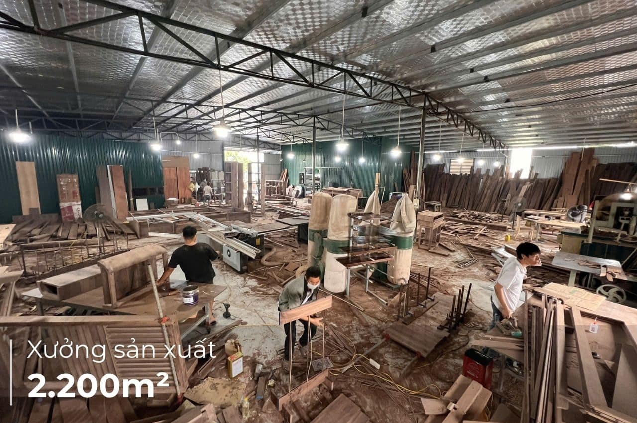 xưởng sản xuất quy mô lớn
